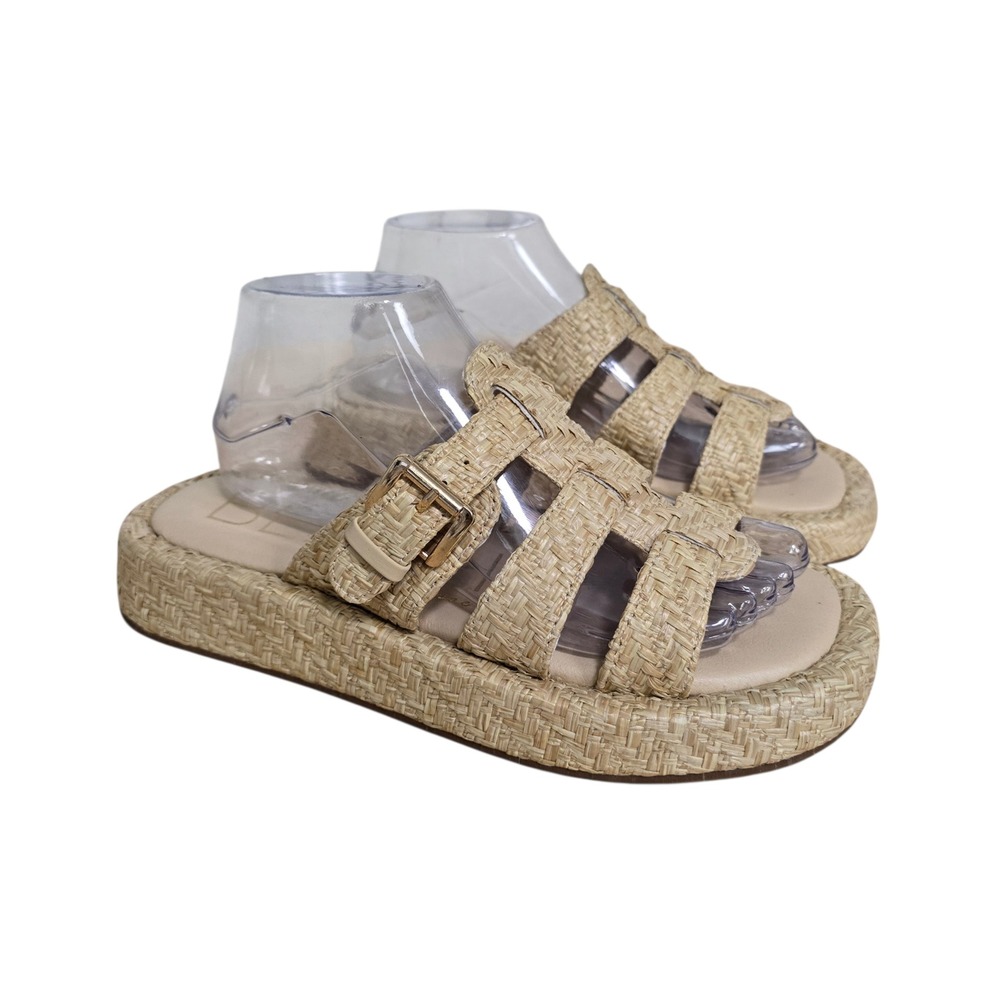 Matisse Beige Woven Slide Sandals